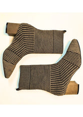 Paris Low Heel Boots in Kakhi